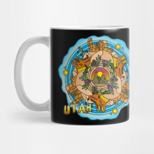 Utah Desert Southwest Themed Mandala Mug